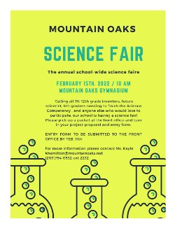 Science Fair Flyer